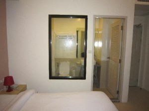 Acca Patong room view with bathroom corner