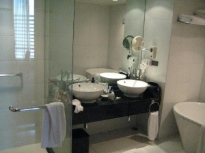 Landmark Bangkok view of a part of the bathroom
