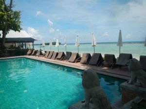 Montien House swimming pool by the beach