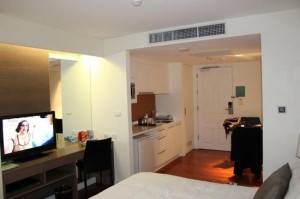 Phachara Suites room view with amenities